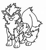 Arcanine sketch template