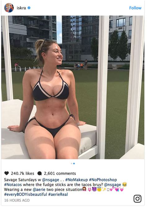 iskra lawrence flashes the flesh in tiny bikini as she flaunts killer curves for sexy snap