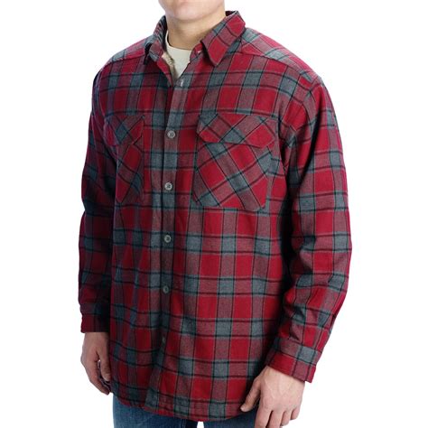 stillwater supply  flannel shirt jacket fleece lined  men