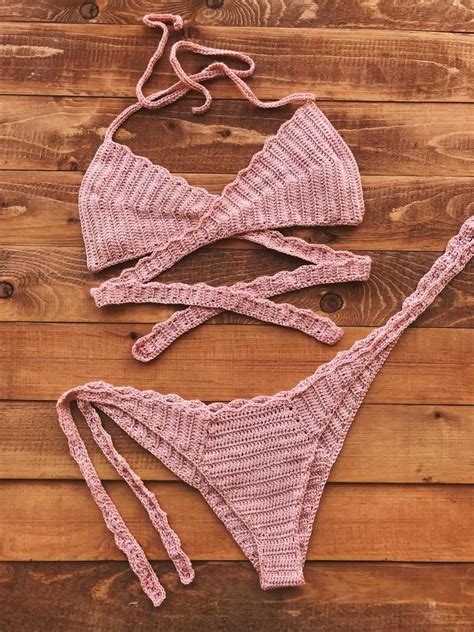 crochet handmade bikini set swimwear swim suit crochet bikini pattern
