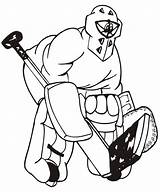 Hockey Coloring Pages Nhl Colorier Goalie Color Clipart Stick Cliparts Goaler Library Colouring Popular Comments Puck Getdrawings Drawing Coloringhome sketch template
