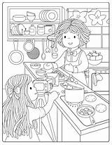 Cooking Colouring Pages Coloring Bamboletta Show Kids Color Adult Choose Board sketch template