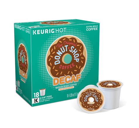 original donut shop decaf  cup coffee pods medium roast  count  keurig brewers