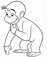 George Curious Coloring Pages Wondering Face Why Monkey Drawing Netart Color Getdrawings Getcolorings Printable Cartoon Print sketch template