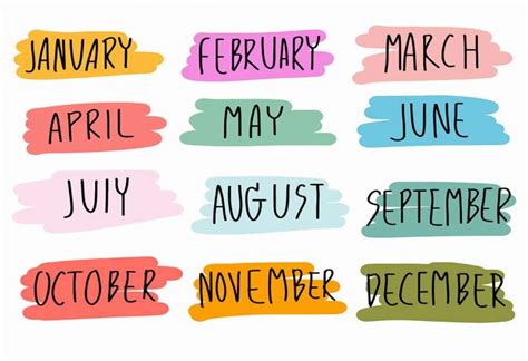 months   year learn  names    months  english