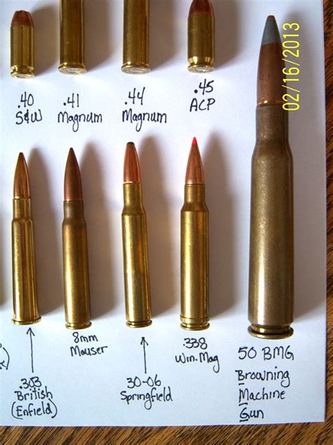 ammo size comparisons  short   bmg