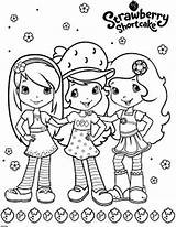 Strawberry Shortcake Coloring Friends sketch template