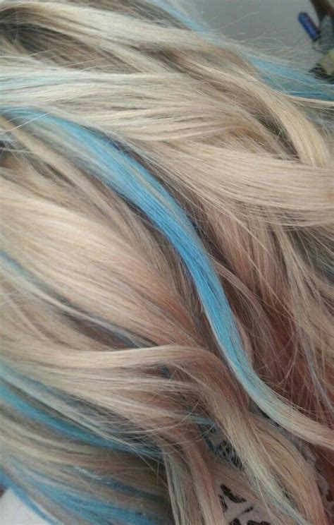 blonde and blue highlights for brown hair blonde hair