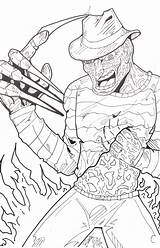 Freddy Krueger Coloring Pages Jason Drawing Halloween Color Colouring Vs Horror Hand Adult Sheets Google Scary Printable Zoeken Drawings Voorhees sketch template