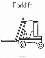 Forklift Coloring Pages Worksheet Truck Drawing Cement Mixer Drawings Color Print Outline Twistynoodle Kids Noodle Twisty Trucks Built California Usa sketch template