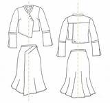 Flat Garment Drawing Fashion sketch template