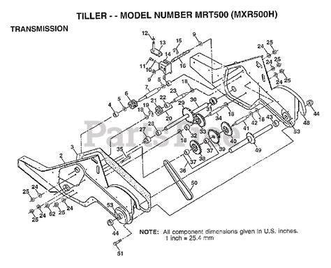 murray  rt murray tiller tiller transmission parts lookup  diagrams partstree