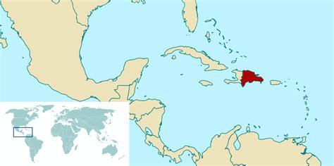 Detailed Location Map Of Dominican Republic Dominican