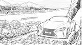 Lexus Coloring Creates Clublexus Awaits Creativity sketch template