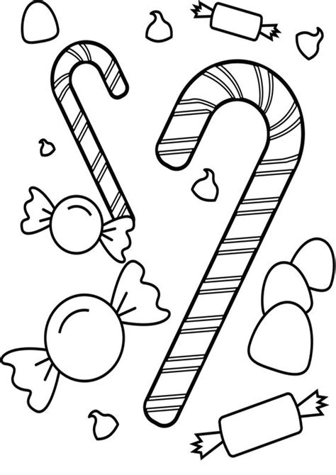 christmas candy cane coloring pages  coloring book