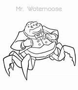 Monster Waternoose Playing Learning sketch template