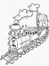 Eisenbahn Choo Zug Malbuch sketch template