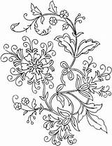 Coloring Pages Flower Flowers Adult Printable Adults Abstract Patterns Print Wood Burning Vine Simple Color Designs Colouring Kids Printables Embroidery sketch template