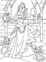 Coloring Aurora Princess Pages Fairies Good Printable sketch template