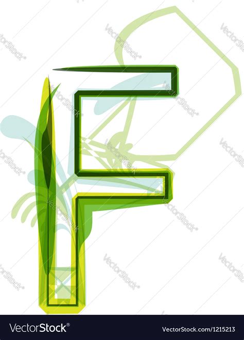 green letter royalty  vector image vectorstock