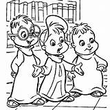 Chipmunks Alvin sketch template