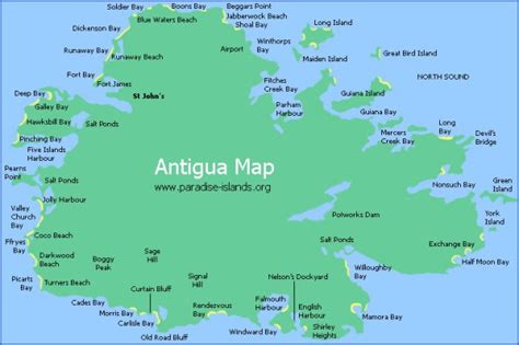 map  antigua toursmapscom
