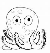Octopus Pulpo Moluscos Animados Polvo Invertebrados Fofo Coloring4free Pulpos Polpo Splatoon Categorias sketch template