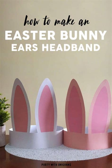 easter bunny ears headband craft  kids