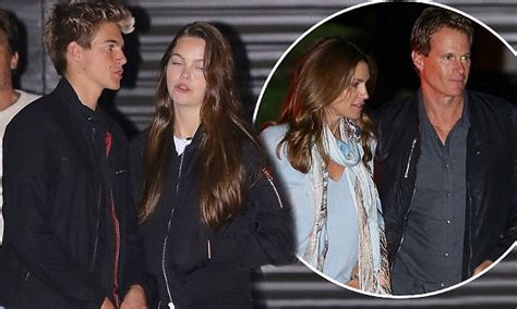 cindy crawford s son presley gerber cosies up to his pretty brunette girlfriend daily mail online