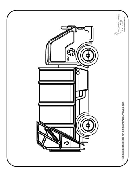 recycling truck coloring page coloring pages