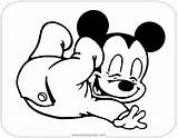 Coloring Baby Mickey Pages Disney Babies Disneyclips Printable Playful sketch template