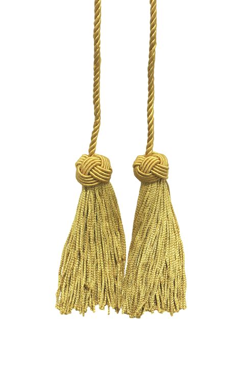 gold double tassel tassel tie    tassels spread style bhct color