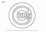 Cubs Chicago Logo Draw Drawing Coloring Step Pages Mlb Template Sketch Baseball Tutorials Drawingtutorials101 Sports Learn Getdrawings sketch template
