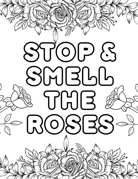 printable rose coloring pages  kids  adults