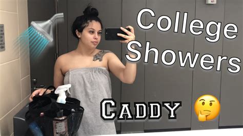What S In My College Shower Caddy Plus Tips On Dorm Showering Youtube