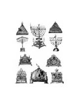 Menorah Hanukiah Synagogue Judentum Chanukka Menora sketch template