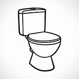 Toilet Toilette Toilets Toilettes Bathroom Vecteur Vettore Potty sketch template