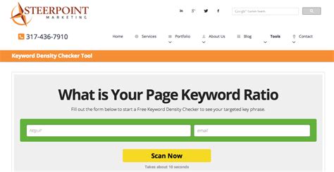 keyword density checker steerpoint