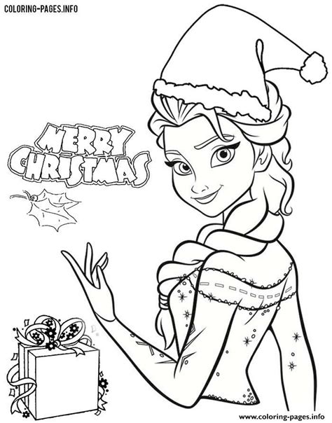 print frozen elsa disney princess christmas coloring pages frozen
