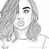 Girl Coloring Pages Girls Drawing Pl sketch template