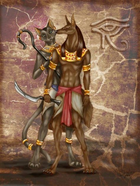 Bastet And Anubis Bastet And Anubis Egyptian Cat Goddess