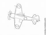 Airplane Piper Cub Printable Template sketch template