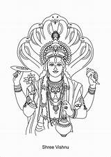 Vishnu Coloring Pages Outline Lord Colouring Kids Coroflot Trending Days Last Search Sah Shruti Typography Vectors Illustrations sketch template