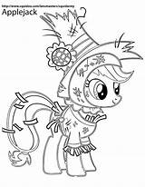 Pony Little Coloring Pages Applejack Princess Luna sketch template