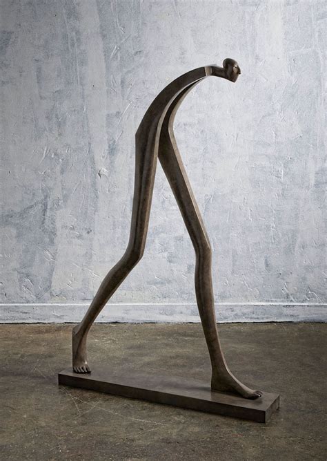 fractured bronze figures and surreal sculptures by isabel miramontes