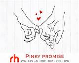 Pinky Promise Swear sketch template