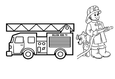 printable fire truck coloring pages  update  fire