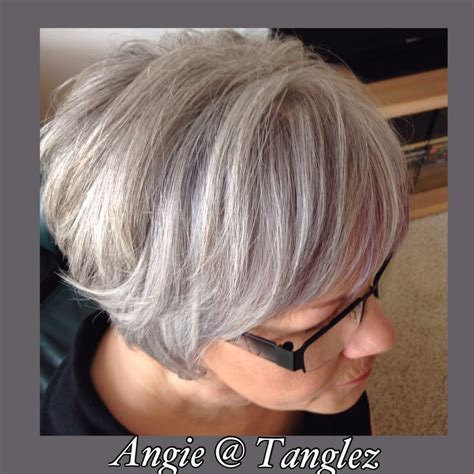 image result for white on gray hair lowlights white hair highlights