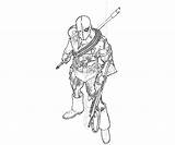 Deathstroke Arkham Origins Deadshot Universe Coloringhome Popular sketch template
