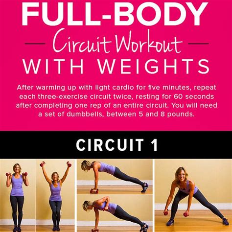 printable workouts on popsugar fitness full body circuit